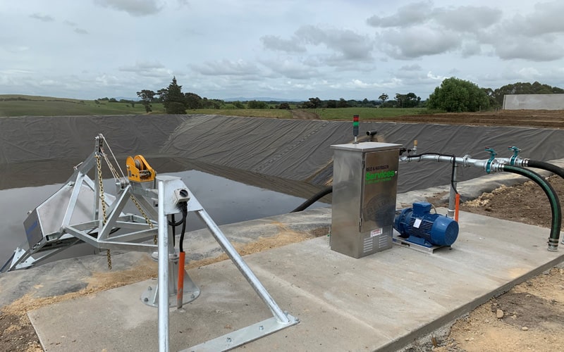 Shore-mounted effluent system solution