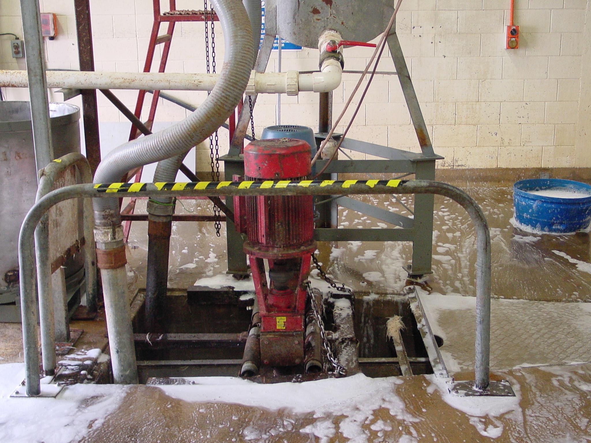 Yardmaster solids pump in meat processing plant