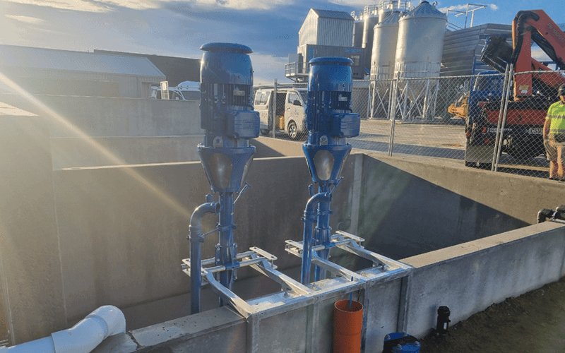 2 x Extender Pumps at Precision Ready Mix Concrete Plant