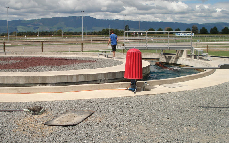 Yardmaster standard series pump installed as a vacuum pump for the water course at a major horse racing facility