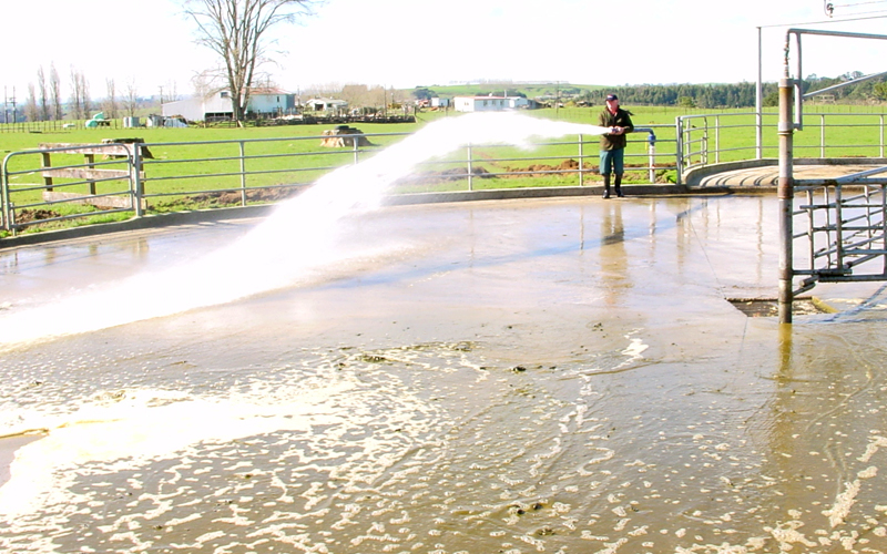 Simple to operate Yardblaster wash down system uses strategically placed hydrants to dramatically reduce wash down times and water consumption